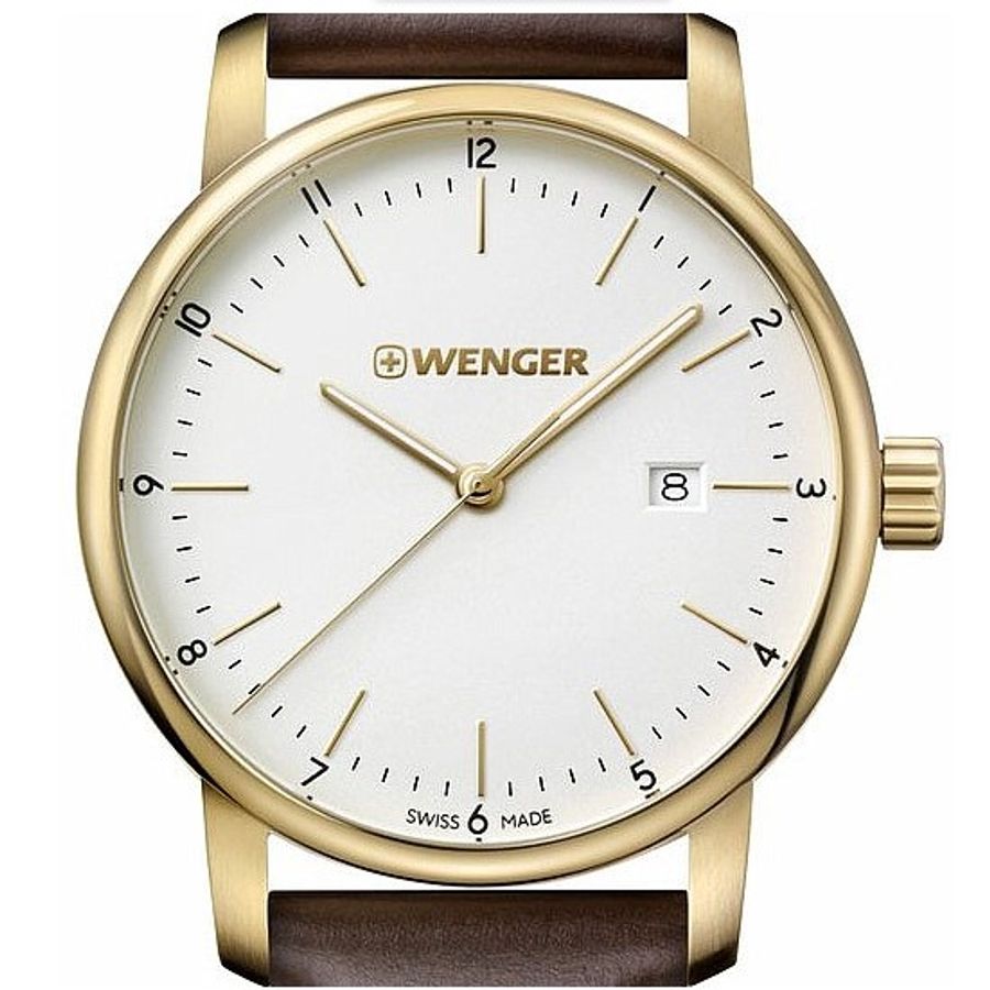 Relogio-Masculino-Wenger-Urban-Classic-Dourado-e-Marrom