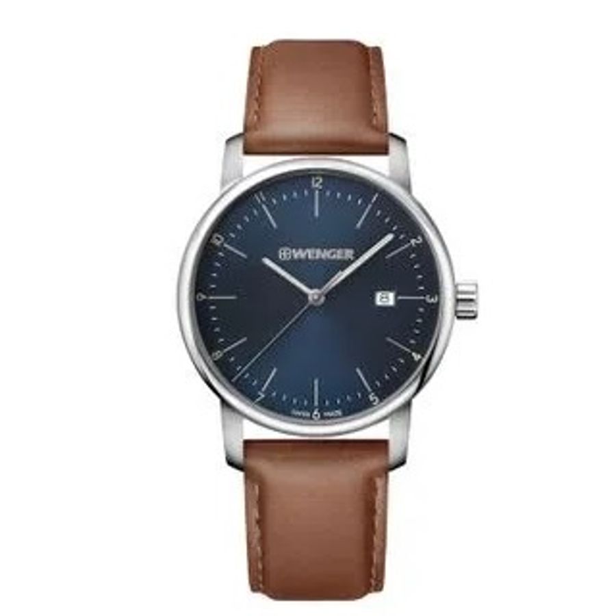 Relogio-Masculino-Wenger-Urban-Classic-Azul-e-Marrom